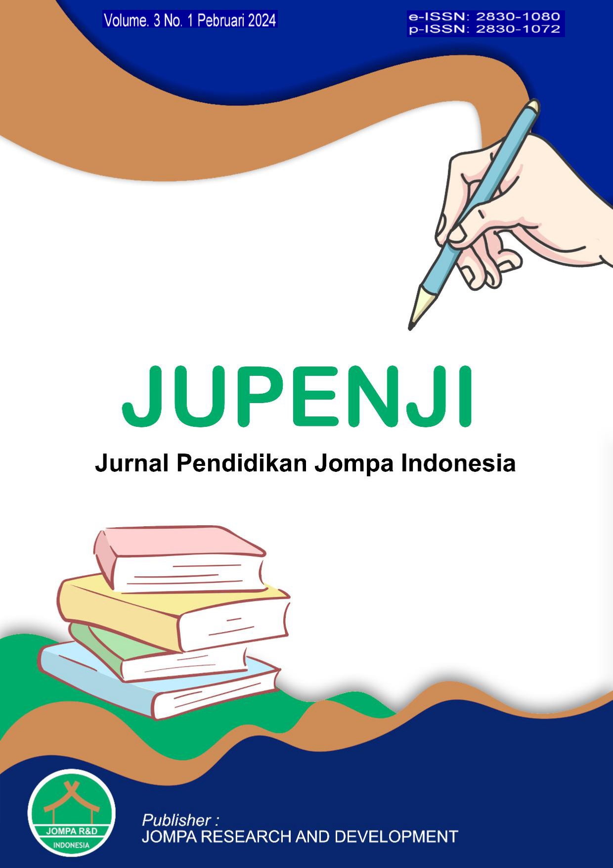 					View Vol. 3 No. 1 (2024): JUPENJI:  Jurnal Pendidikan Jompa Indonesia
				