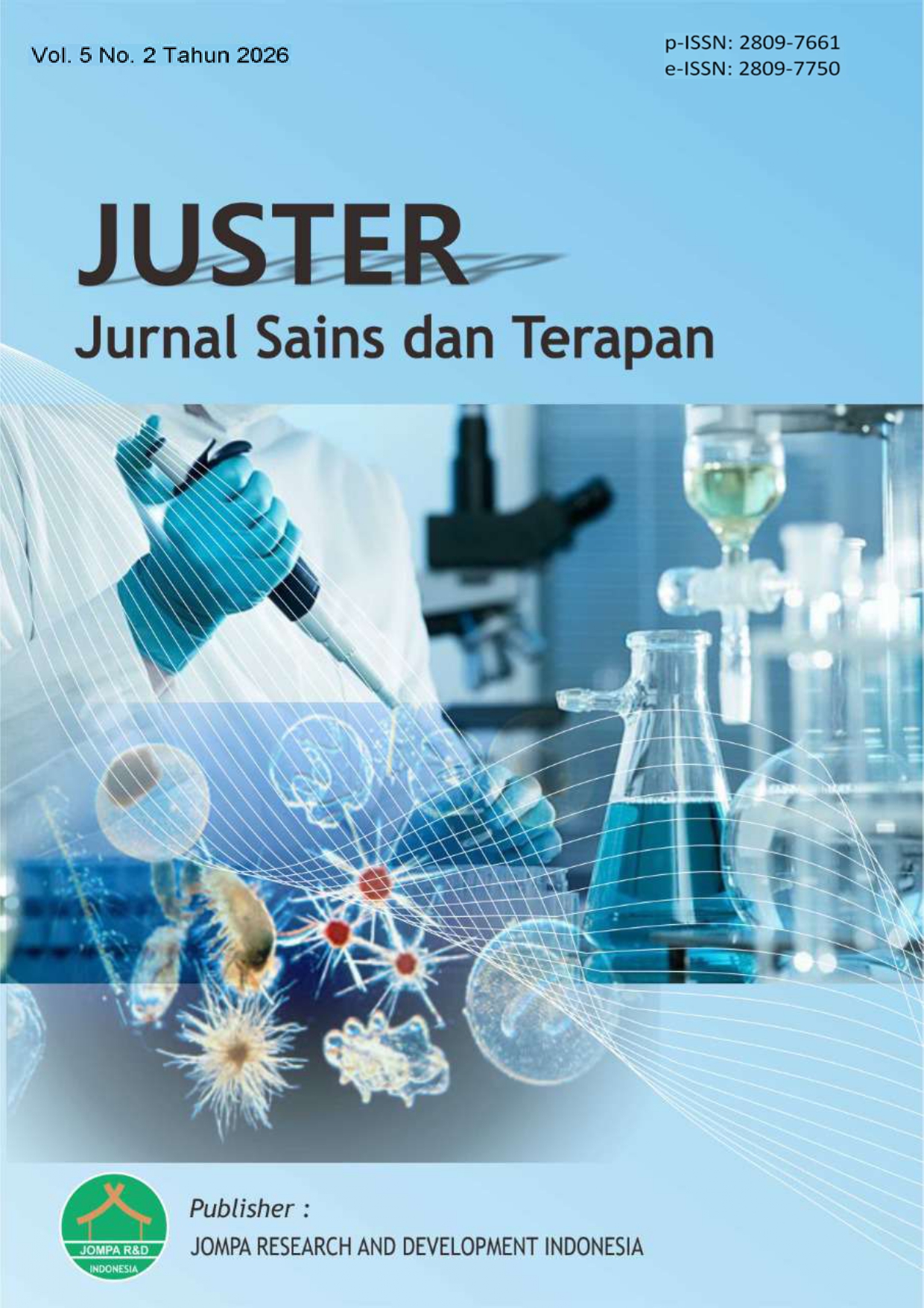 					View Vol. 5 No. 2 (2026): JUSTER: Jurnal Sains dan Terapan
				