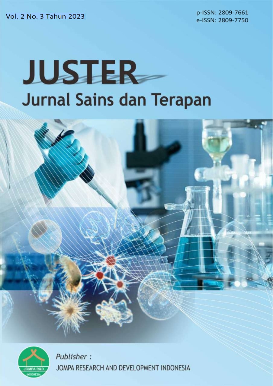 					View Vol. 3 No. 1 (2024): JUSTER: Jurnal Sains dan Terapan
				